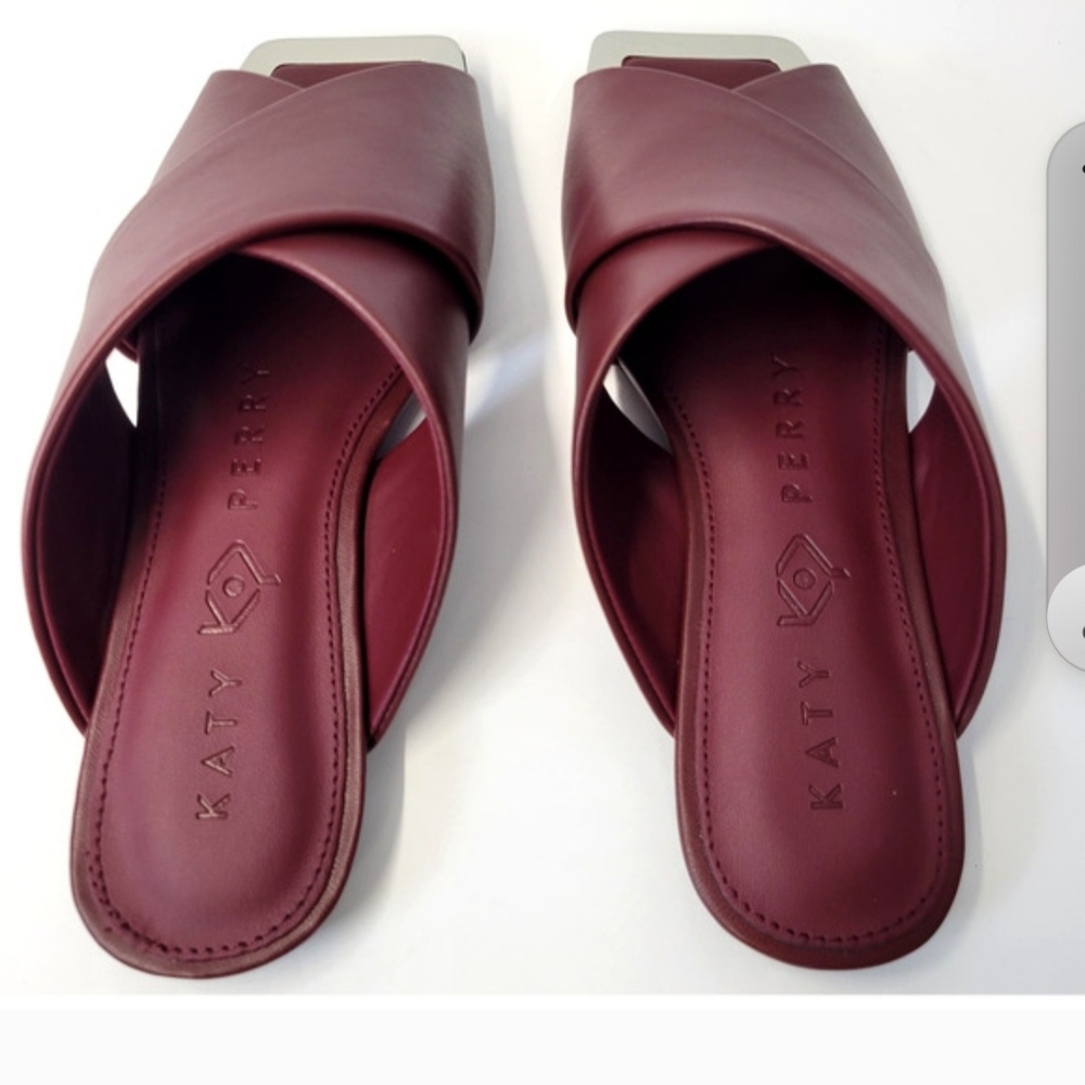 Size‎ 11! Katy Perry Collections Women's Wine Slides - Picture 2 of 3
